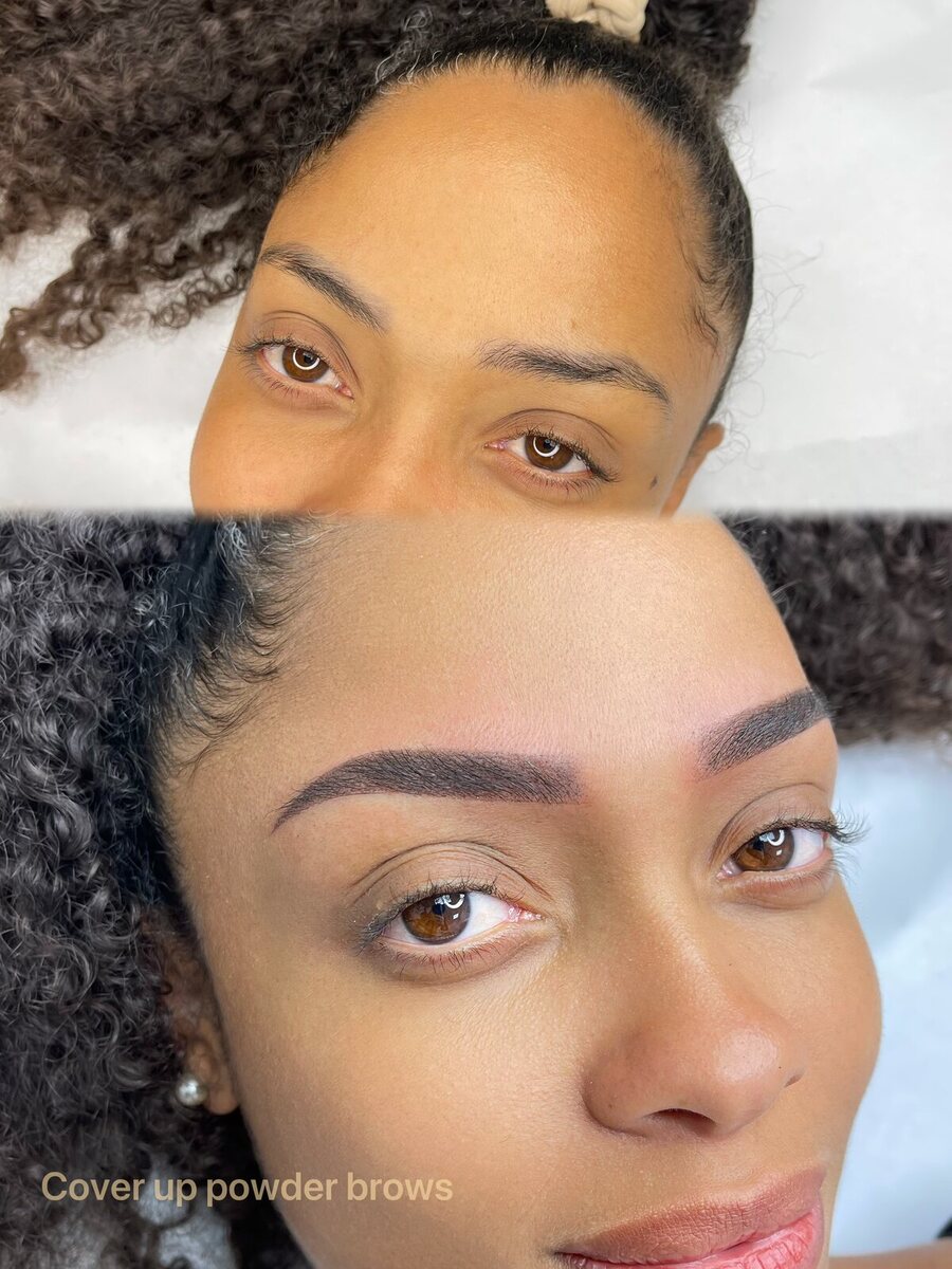 Cover-up brows